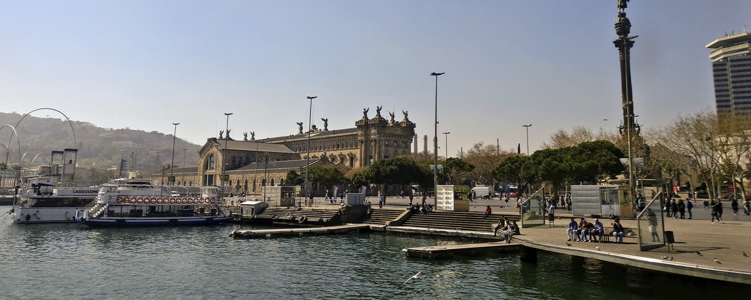 The river and the buildings on the bank