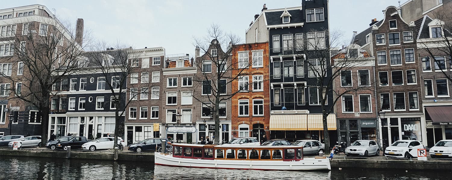 Houses on the riverbank